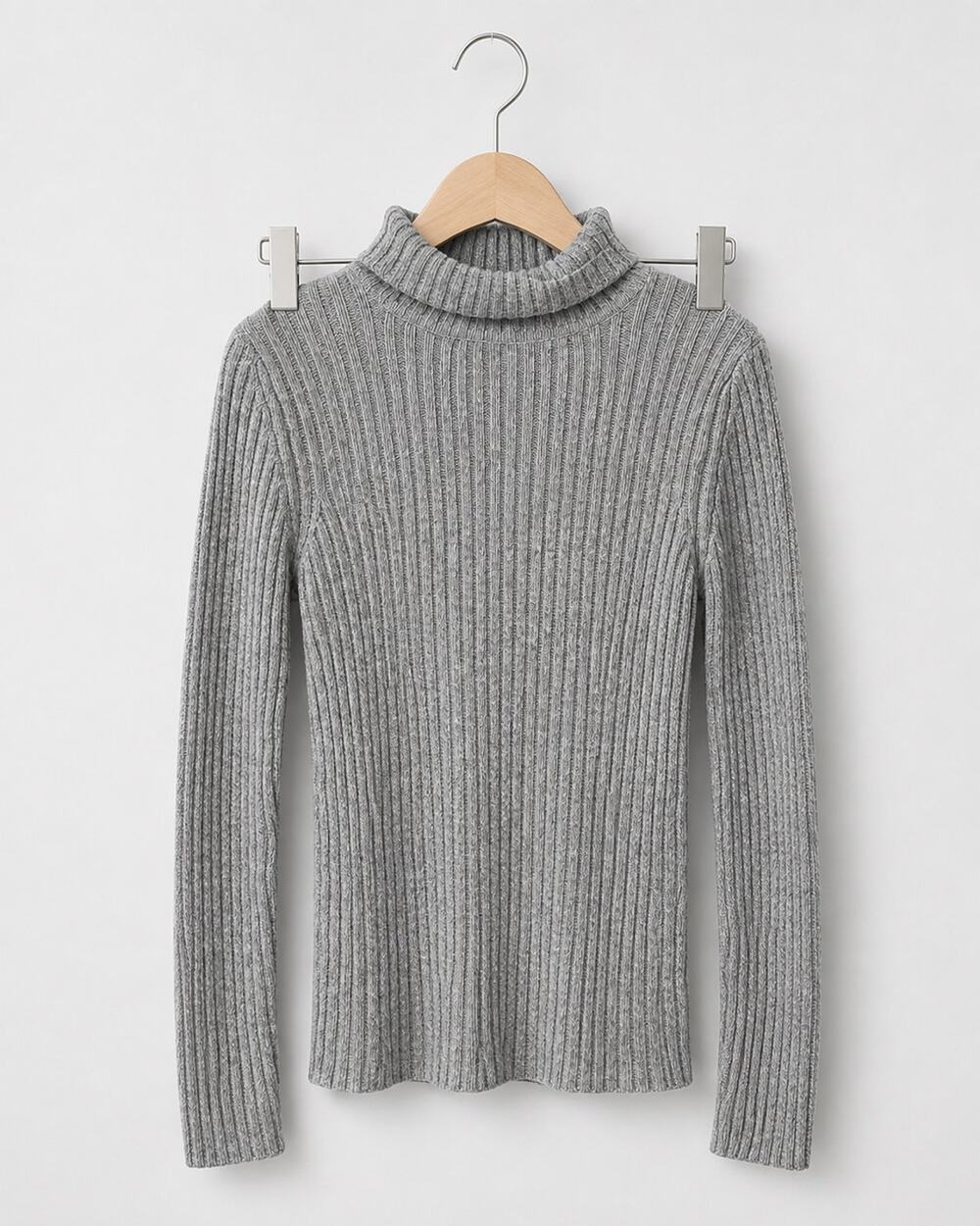 Copied - Heather Gray knit Turtleneck